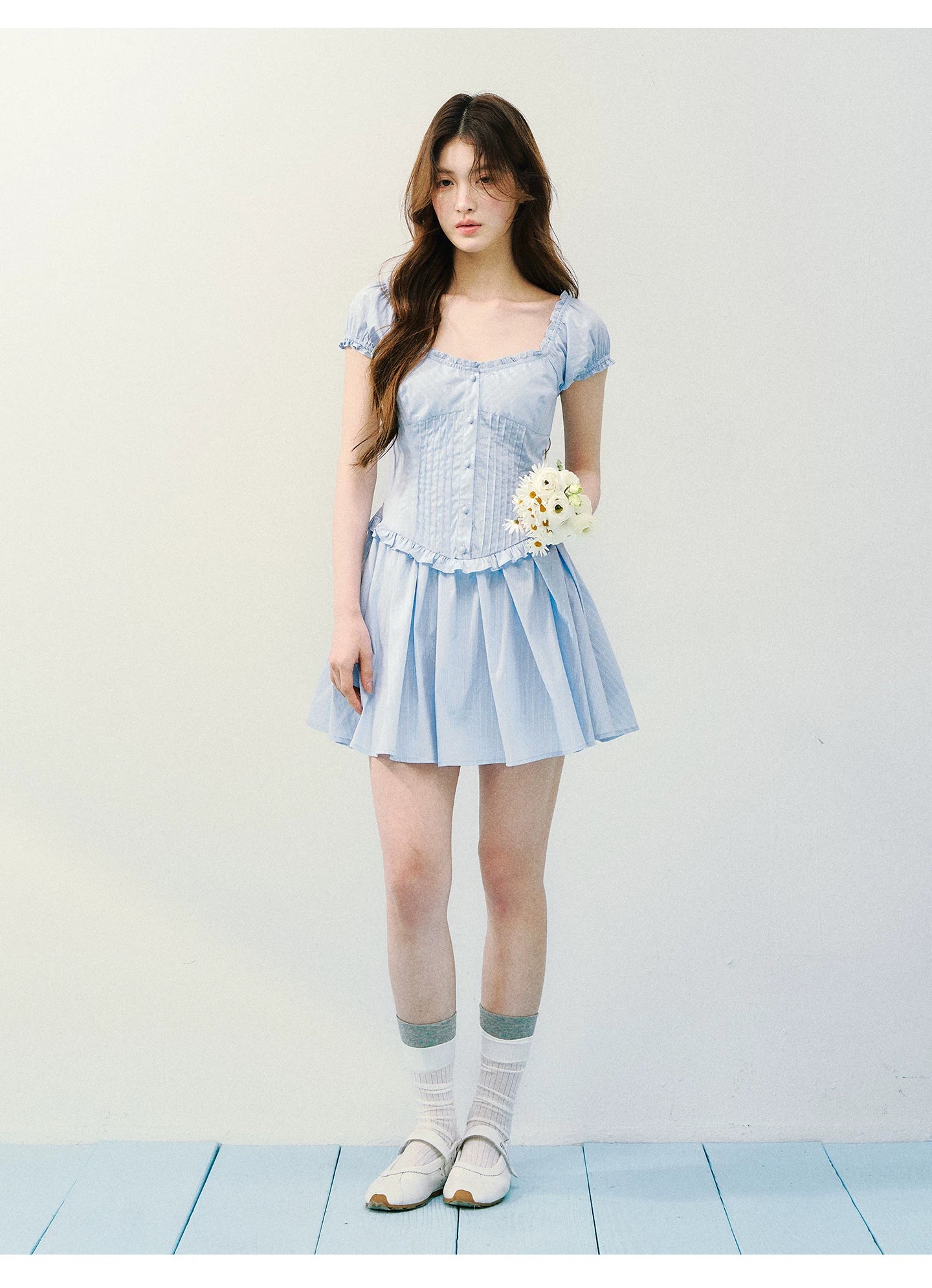 Sea Salt Afternoon Striped Tea Dress