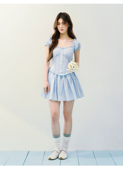 Sea Salt Afternoon Striped Tea Dress