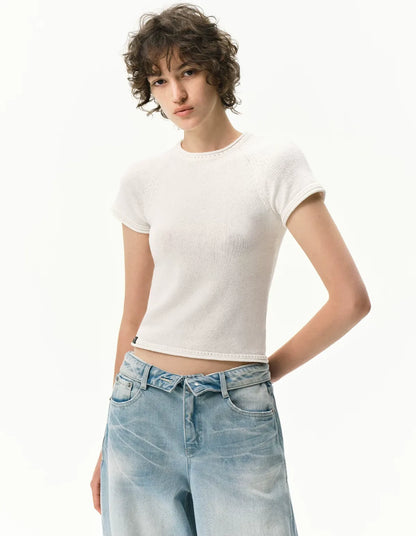 Linen Knit T-Shirt