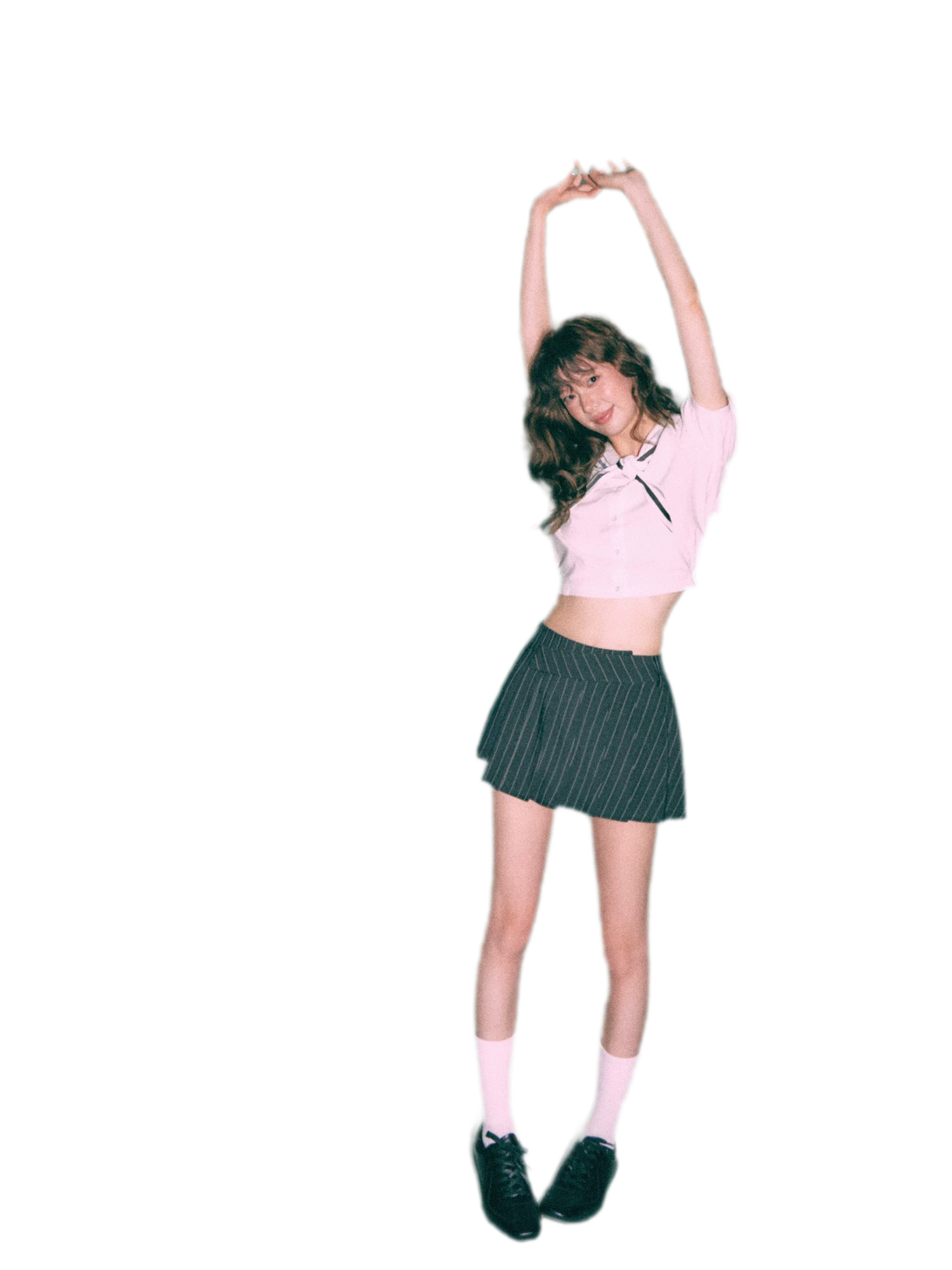 Striped Pleated Skort