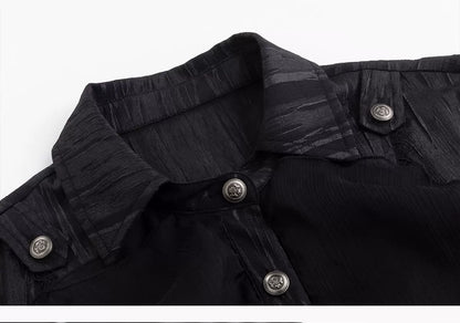 Gothic Ruffled Chiffon Shirt
