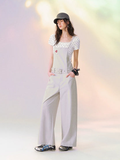 Vintage Relaxed Straight-Leg Overalls