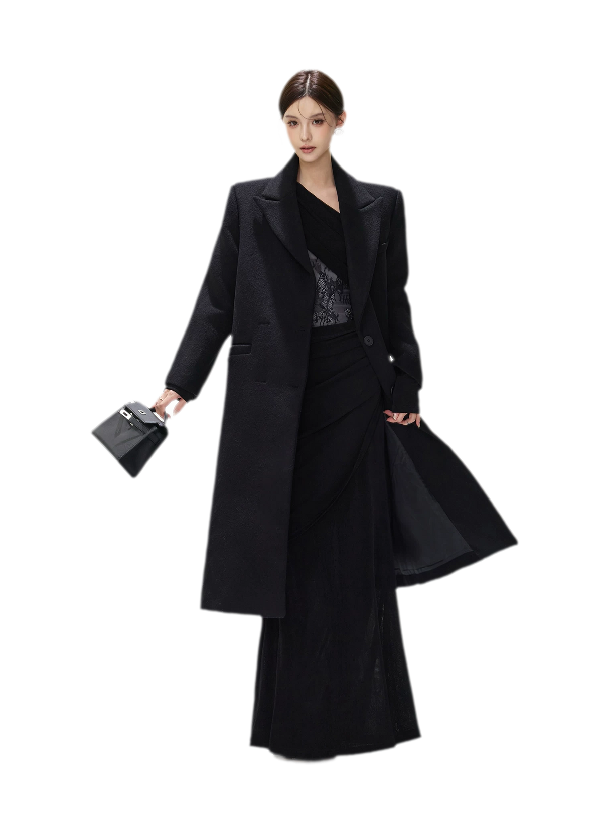 Structured Double-Breasted Wool Coat — 갤러리에서 이미지 7번 불러오기