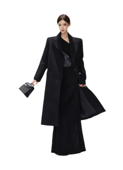 Structured Double-Breasted Wool Coat