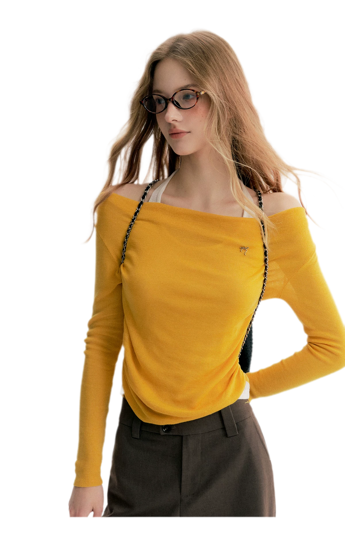 Lyocell Halter Knit Top