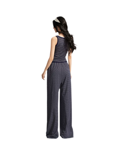 Striped U-Neck Set