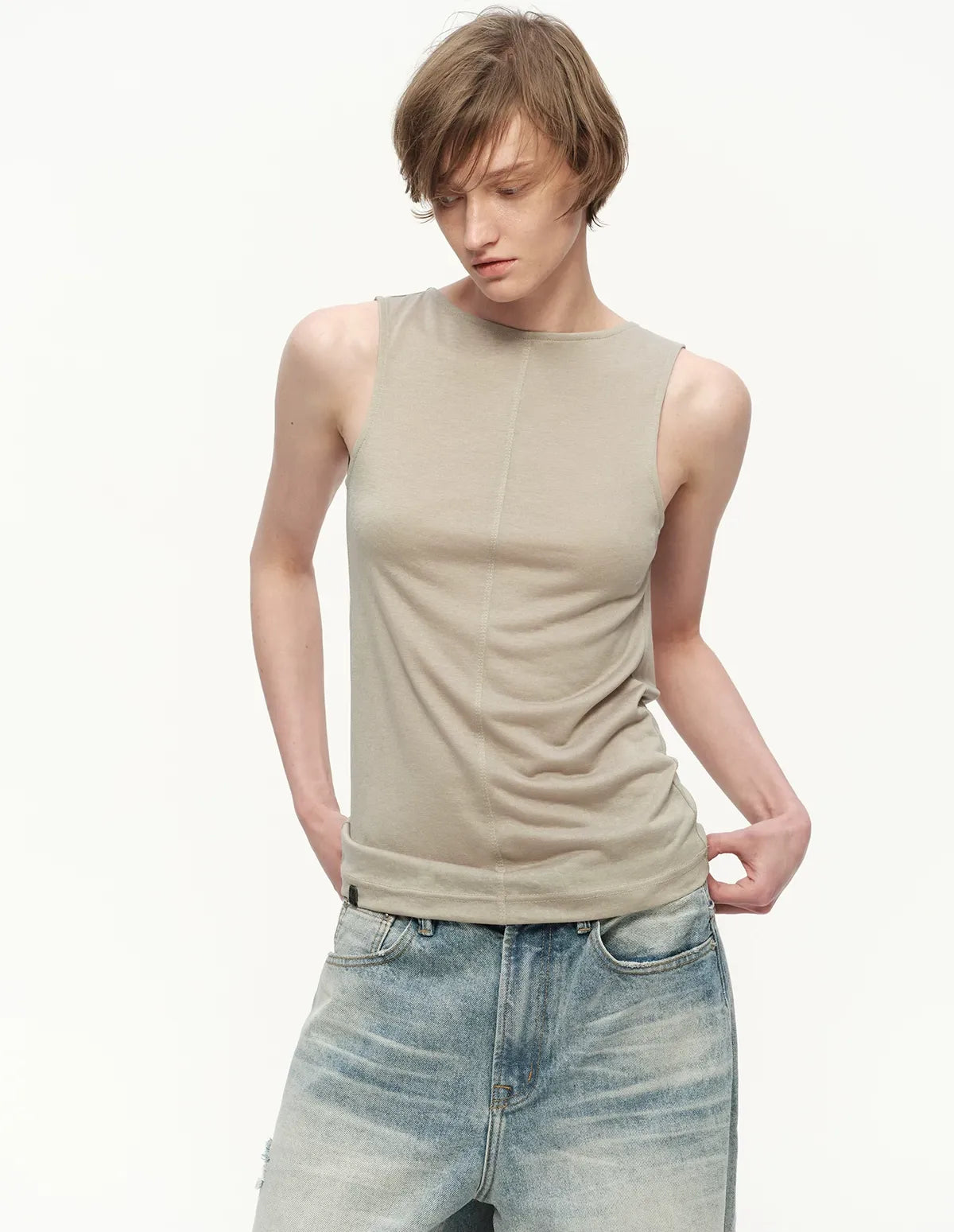 Snowflake Lyocell Back Tank