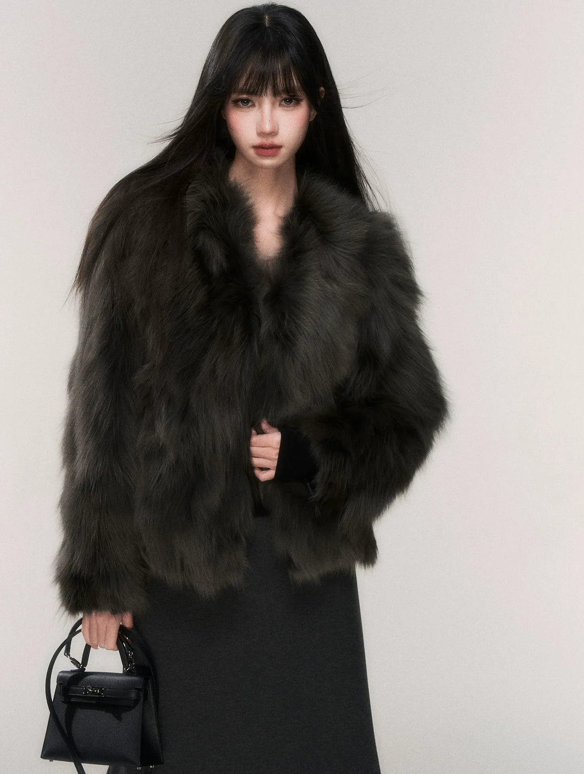 Crown-Grade Fox Fur Jacket