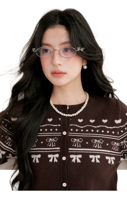 Fair Isle Tie Cardigan