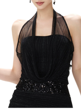CYNR Halter Sequin Mini Dress – view 14
