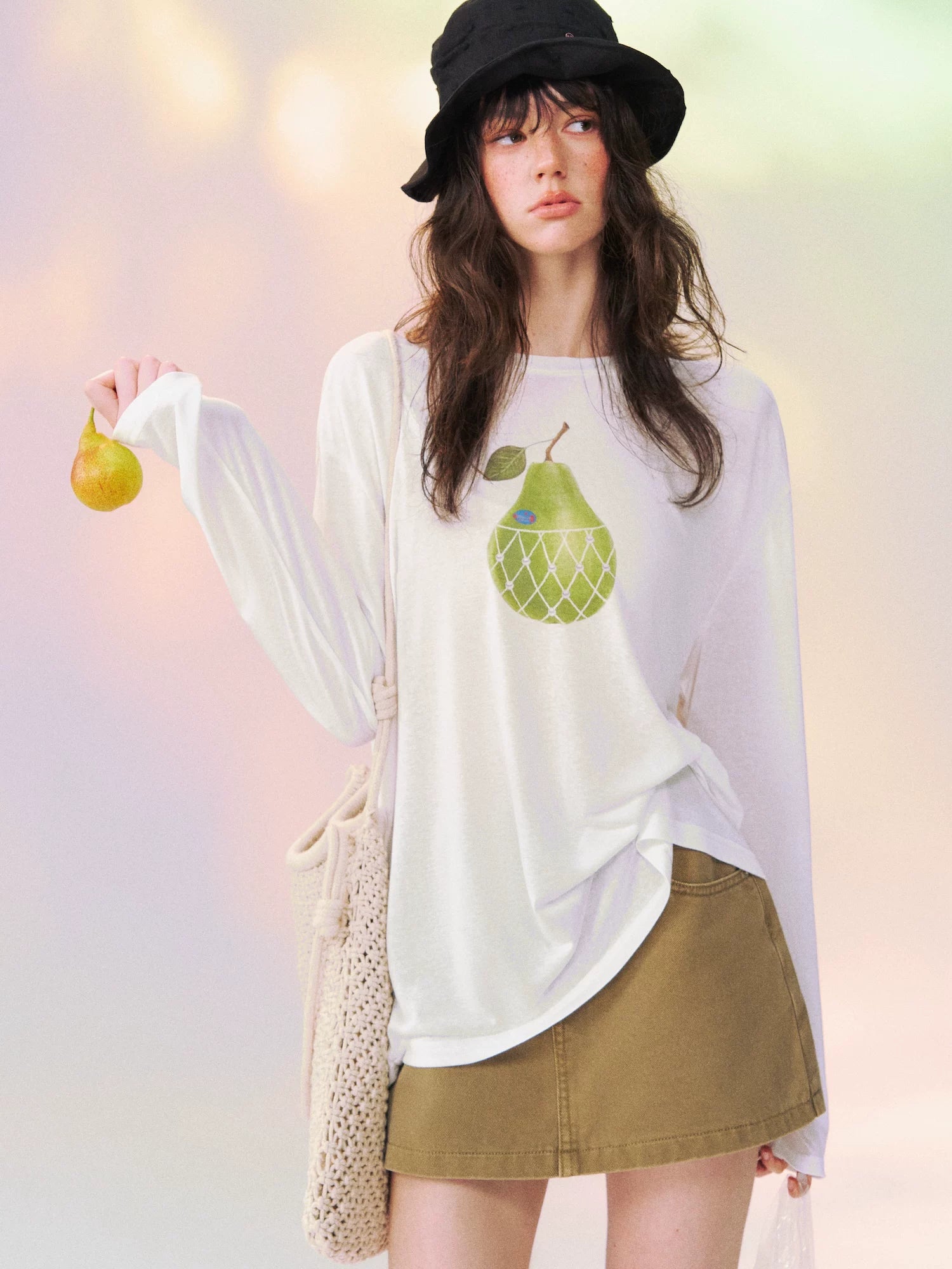 Large Pear Long Sleeve T-shirt
