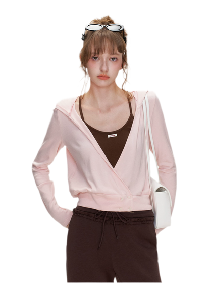 Wrap V-Neck Knitwear Set