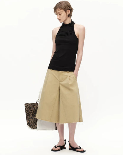 Modal Halter High Neck Tank