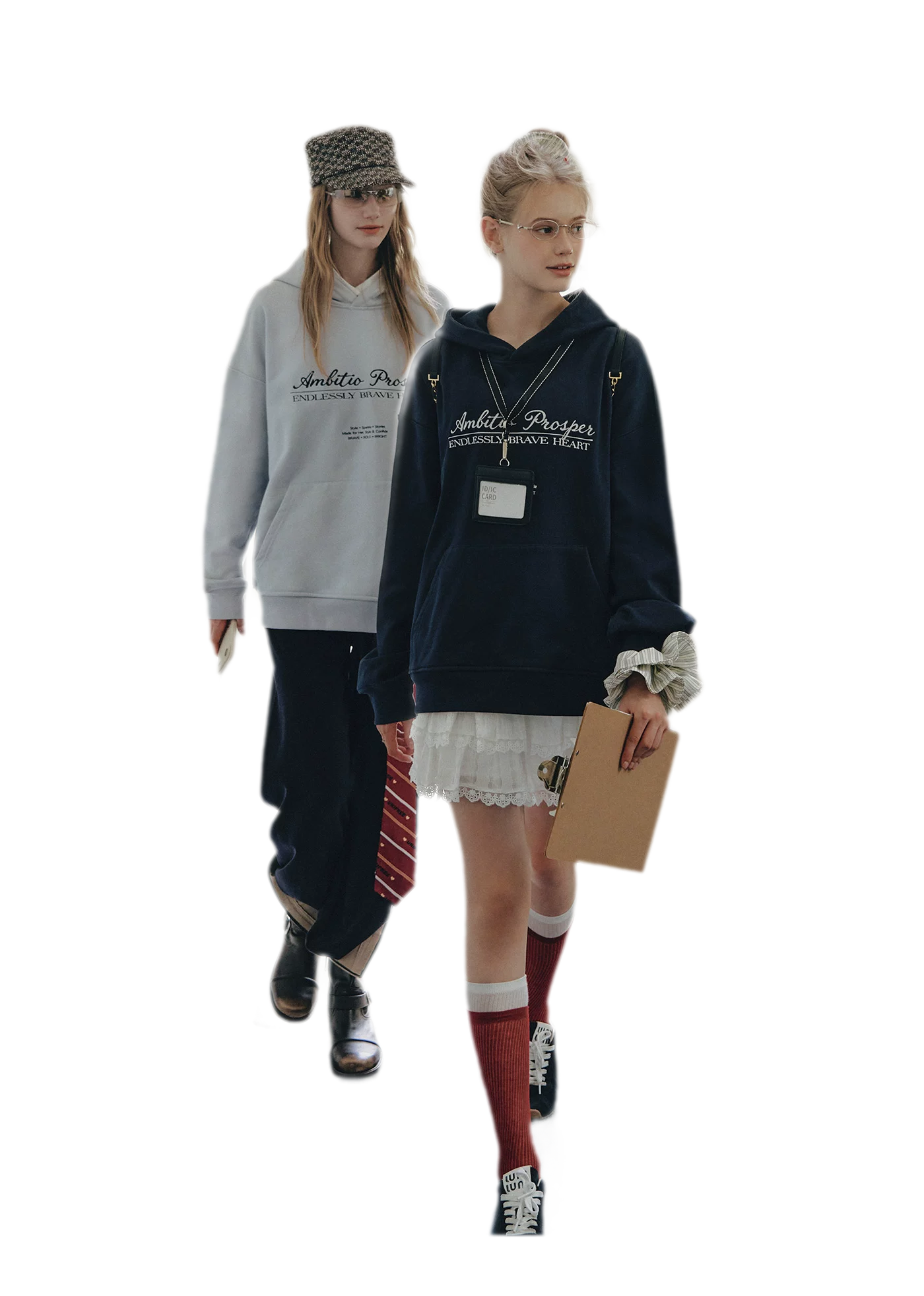 Embroidered Cotton Hooded Sweatshirt
