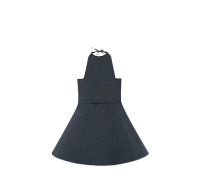 Structured Tulle A-Line Dress