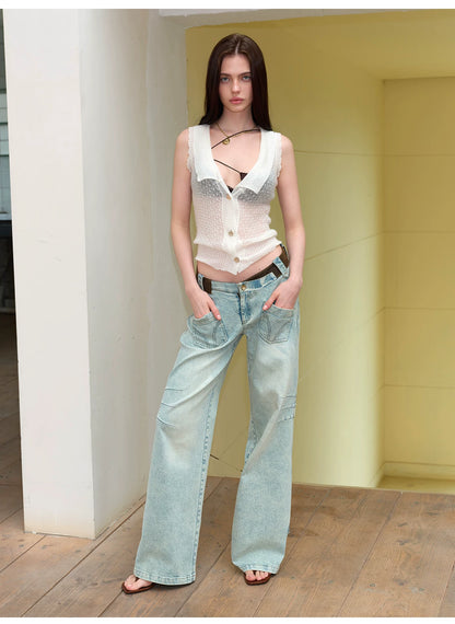 Summer Vintage Satin Triangle Cup Lace Camisole