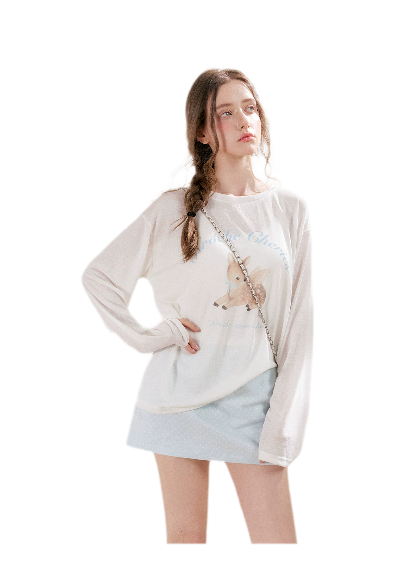 Hand-Painted Deer Shirt