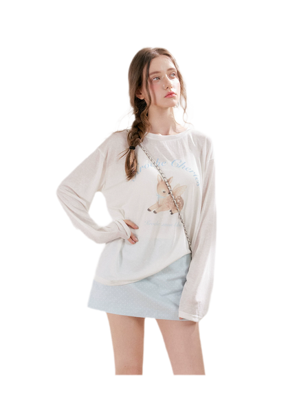 Hand-Painted Deer Shirt