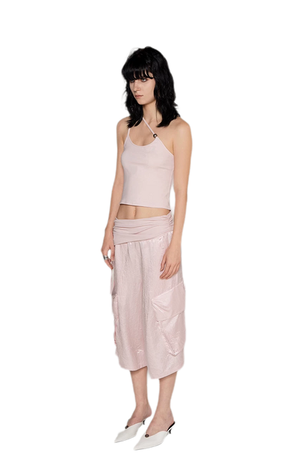 Strap Asymmetric Knit Cami