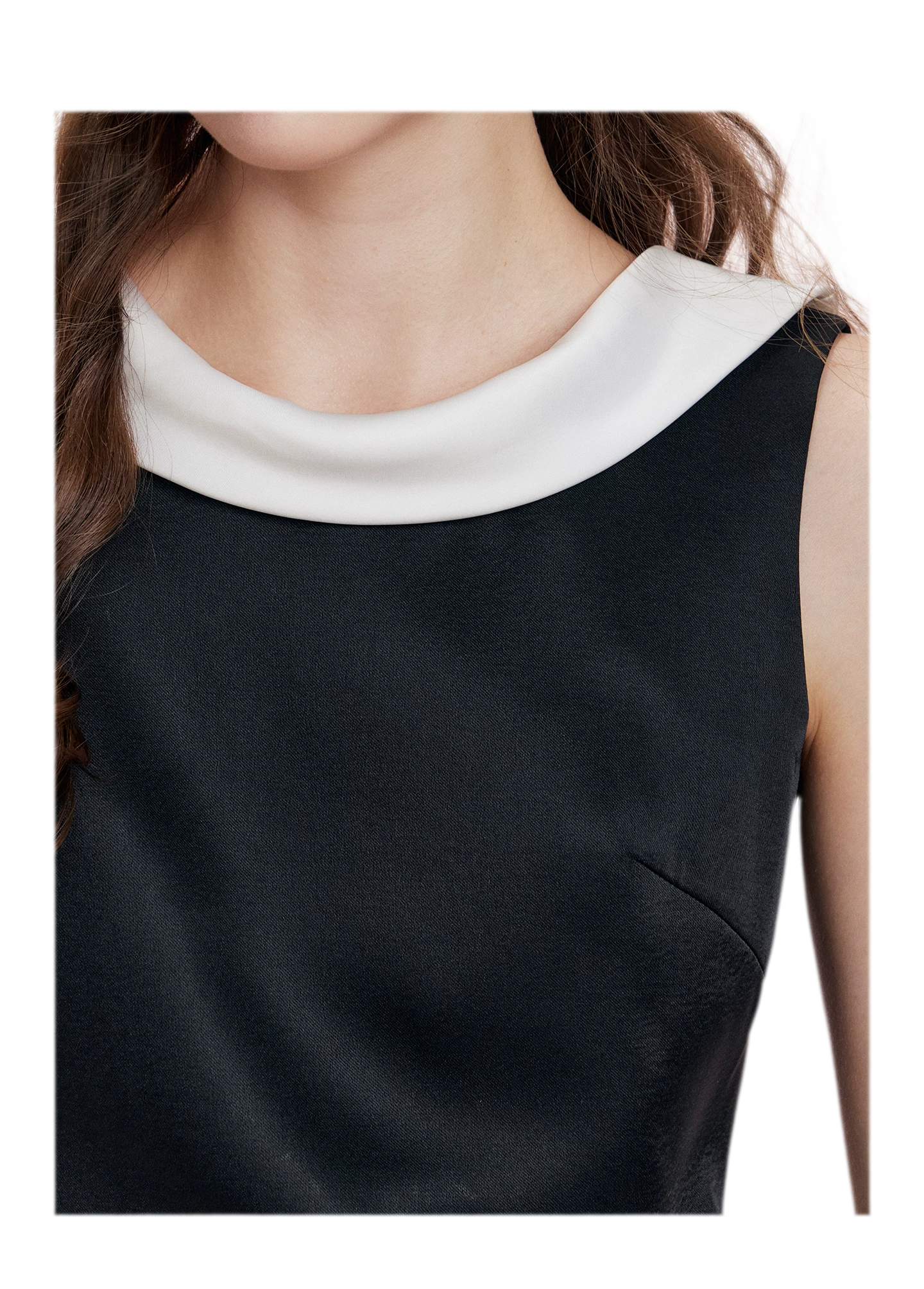 Satin Open-Back Bow Dress