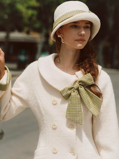 Twill Wool A-Line Coat