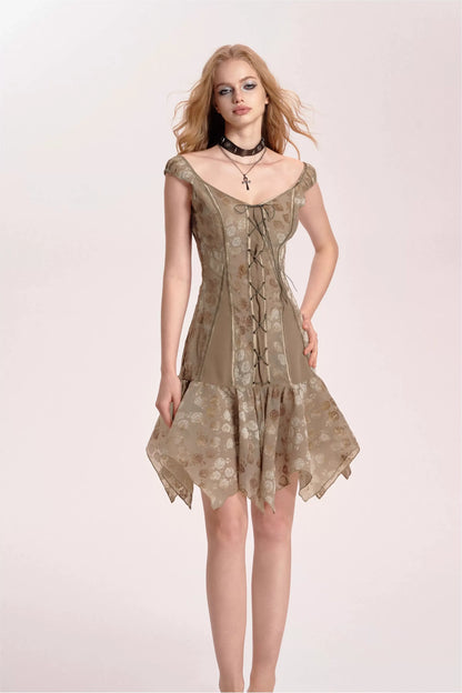 Velvet Rose Midi Dress