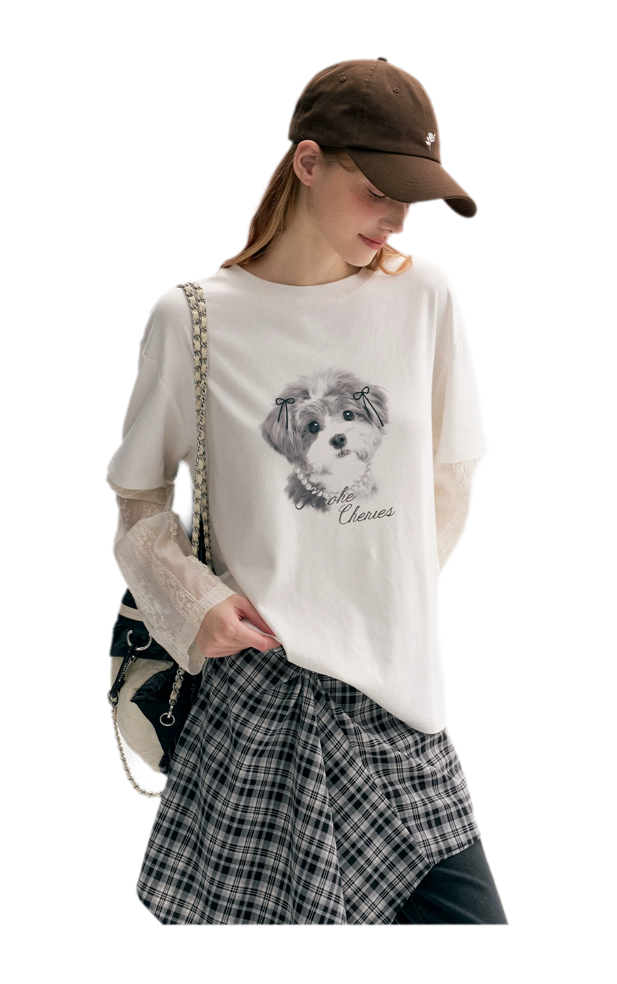 Tencel Cotton Dog Embroidered Tee