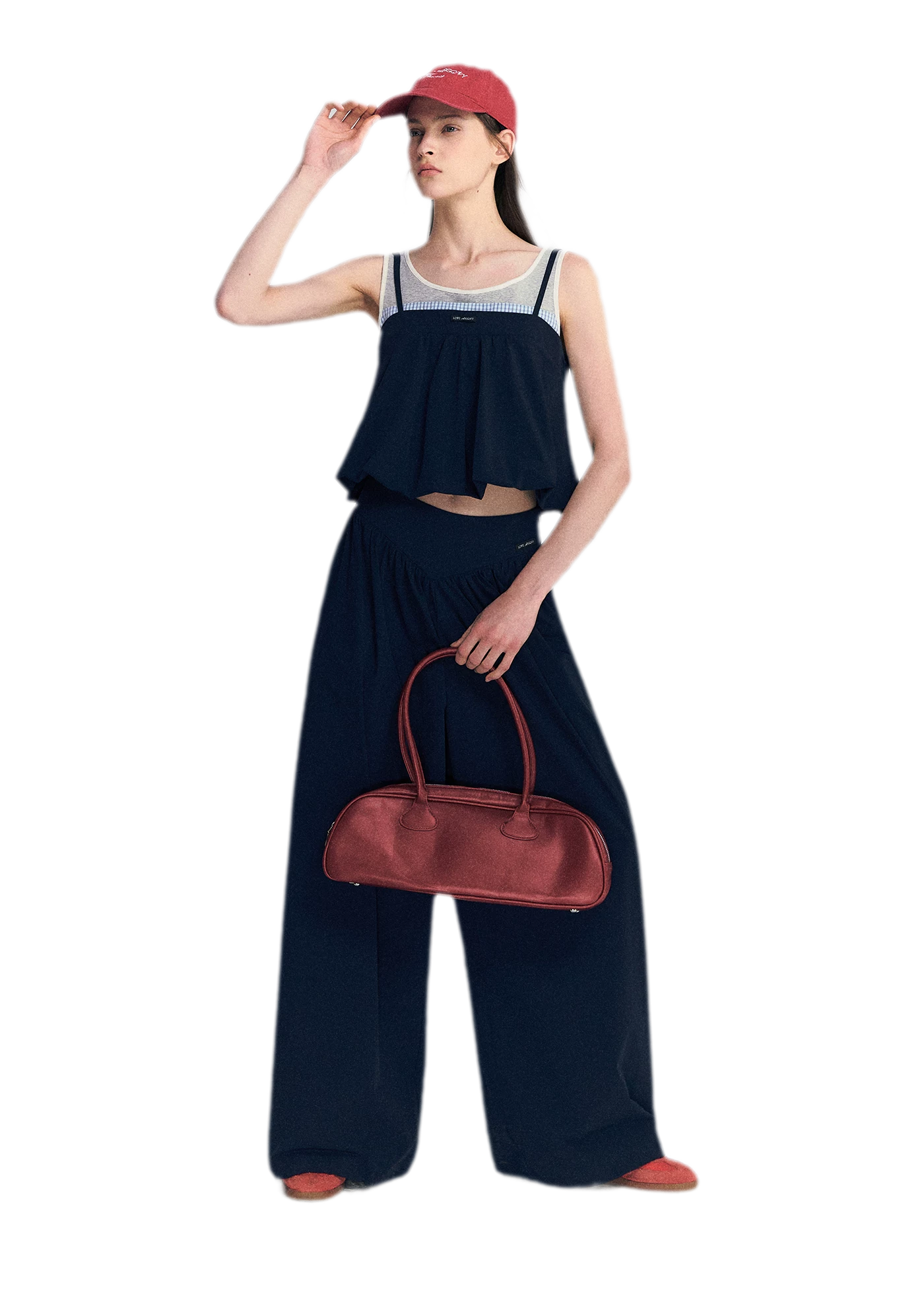 Contrast Faux Layered Set