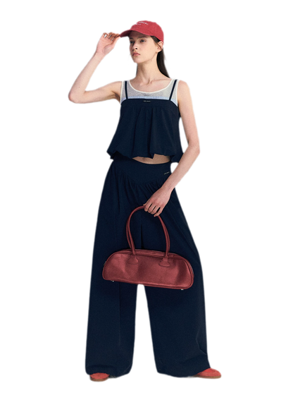 Contrast Faux Layered Set