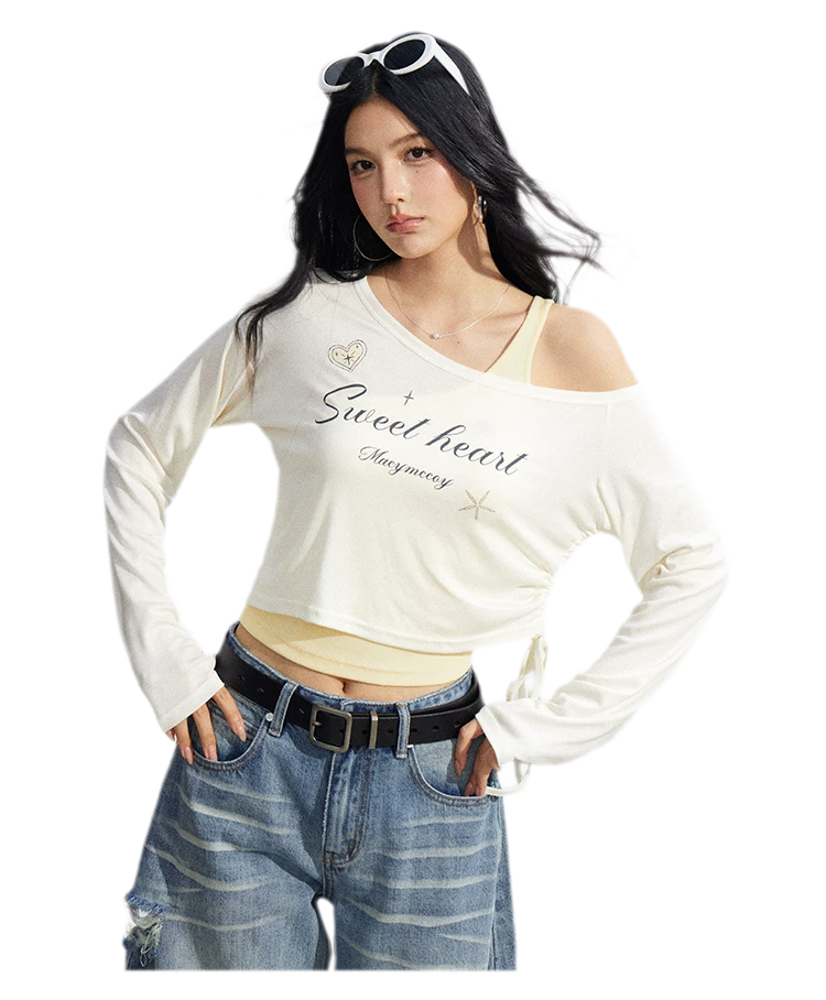 Layered One-Shoulder Top
