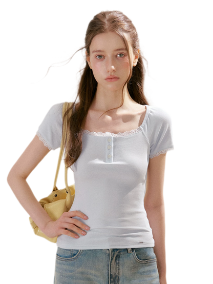 Lace Trim Tee