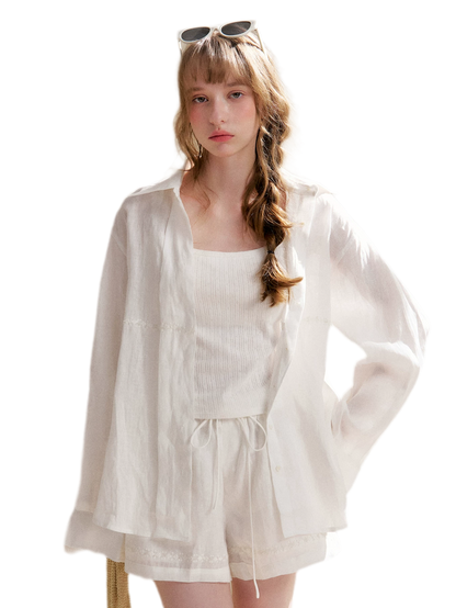 Tencel Linen Beaded Set