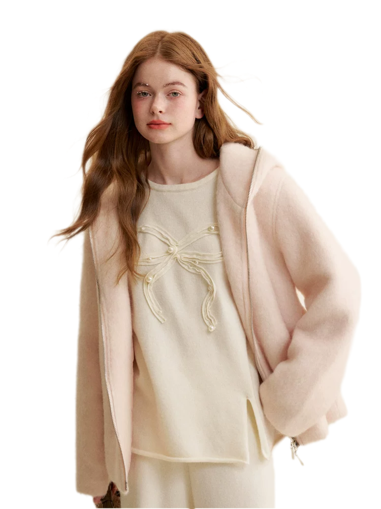 Bow Embroidered Knit Set