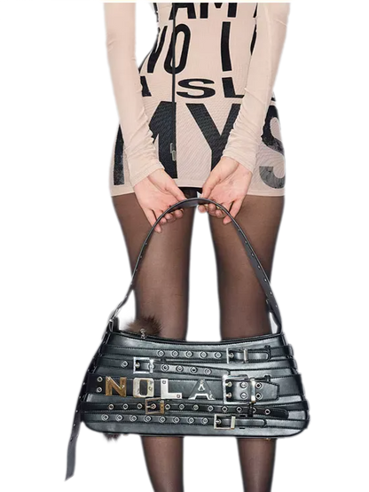 Leather Structured Handbag
