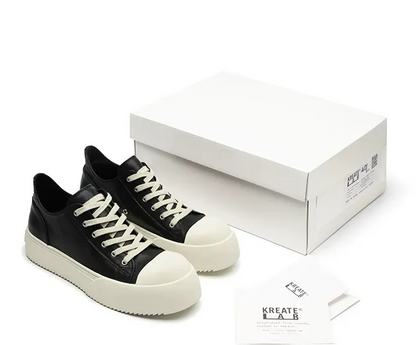 Leather Jumbo Platform Sneakers
