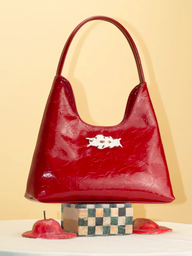 Textured Hobo Candy Applique Bag