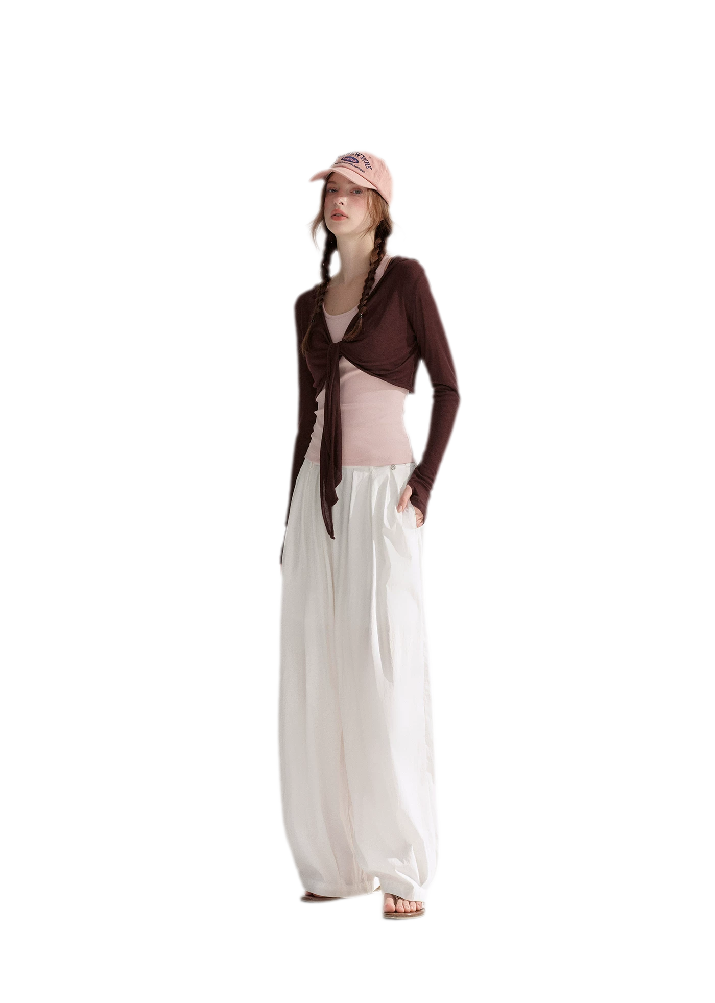 Tie Front Shrug Tank