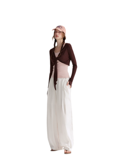 Tie Front Shrug Tank