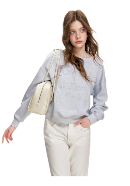 Modal Embossed Sweatshirt