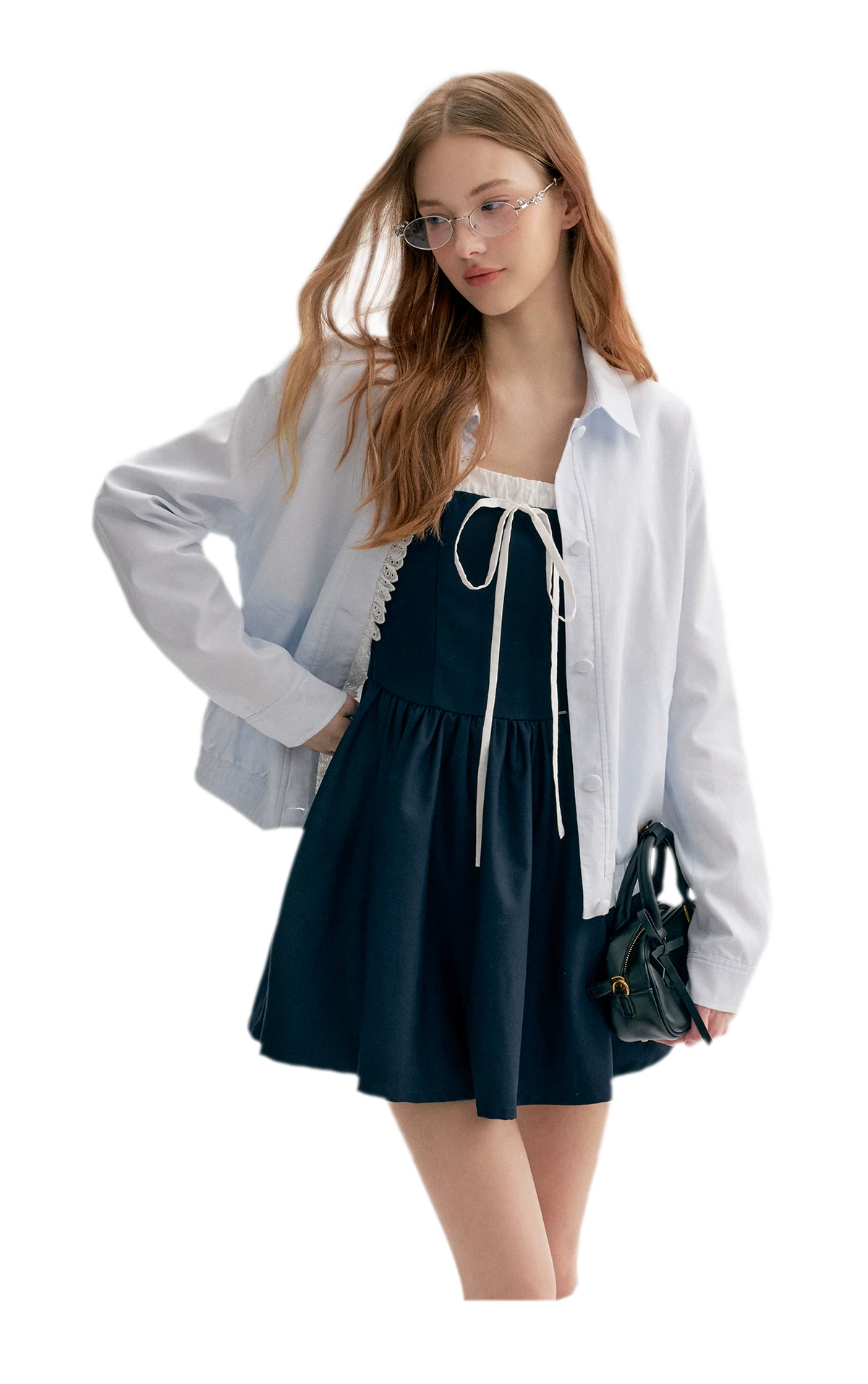 Ramie Cotton Lace-Trimmed Jacket