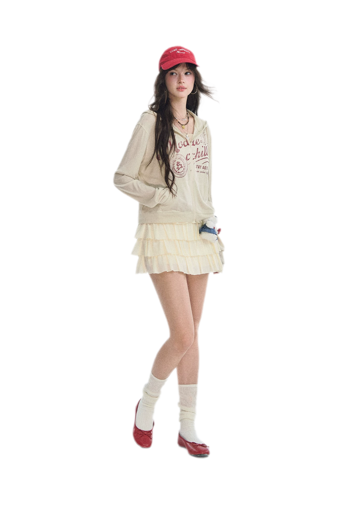 Lace Tiered A-Line Skirt