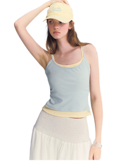 Stripe Knit Cami Set