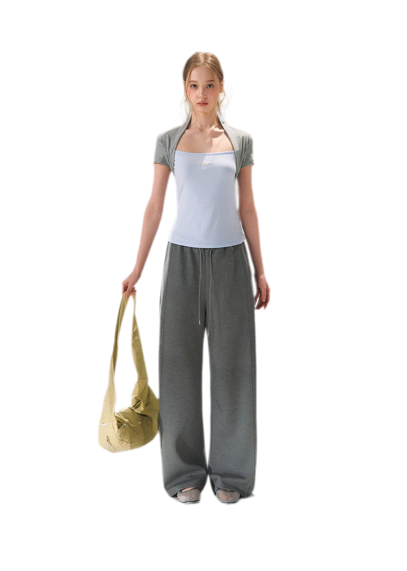 Colorblock Faux Two-Piece Tee