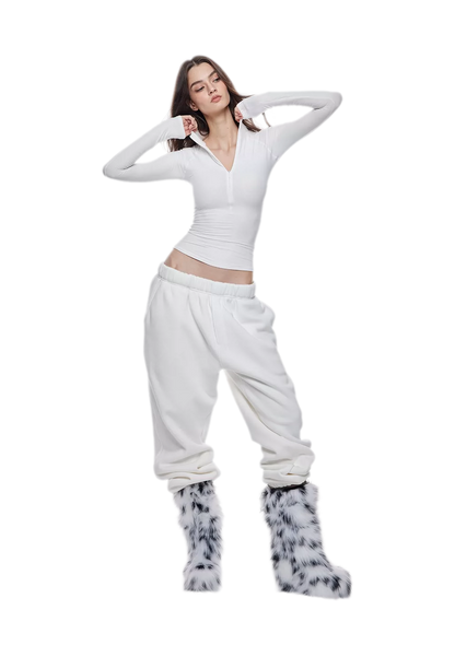 Two-Tone Baggy Sweatpants