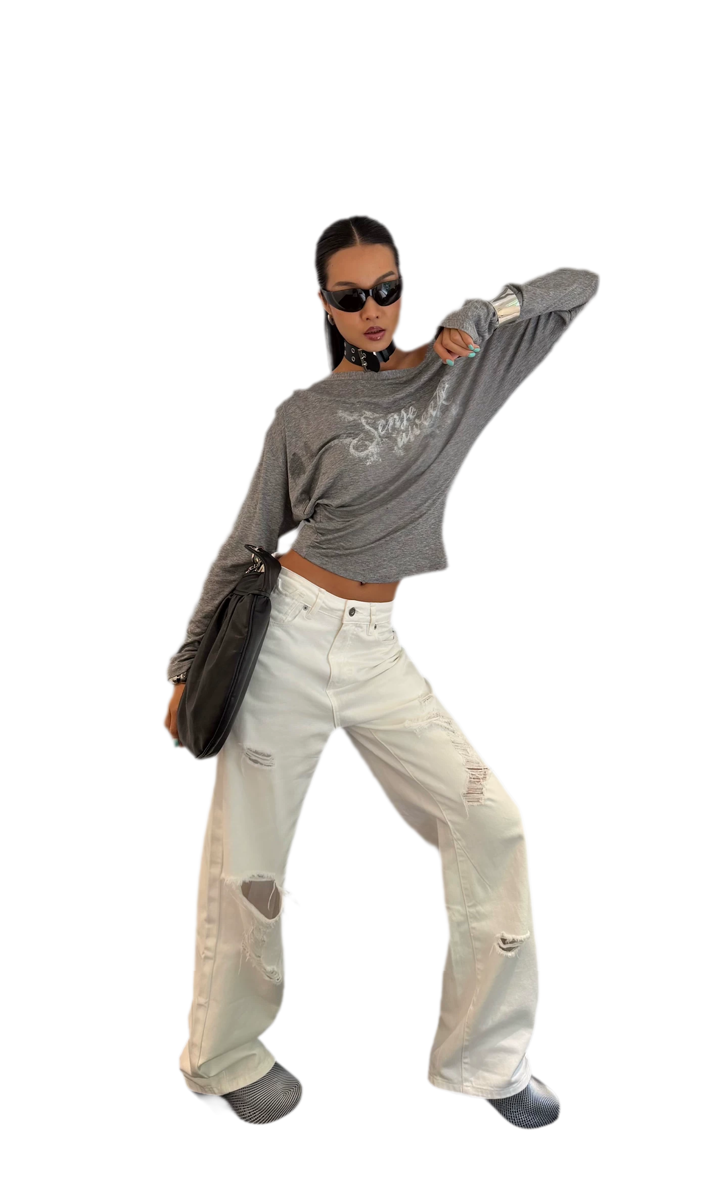 Pleated Off-Shoulder Top