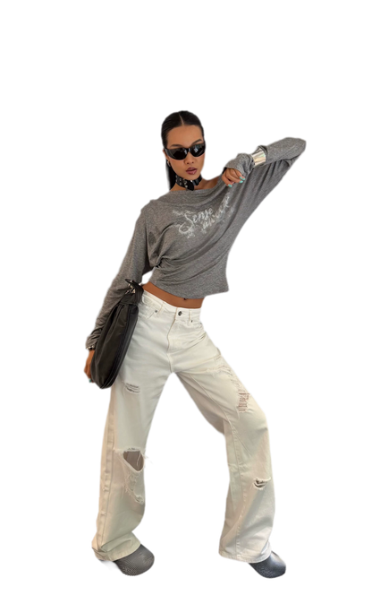 Pleated Off-Shoulder Top