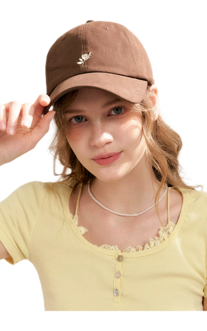 Contrast Rose Logo Cap