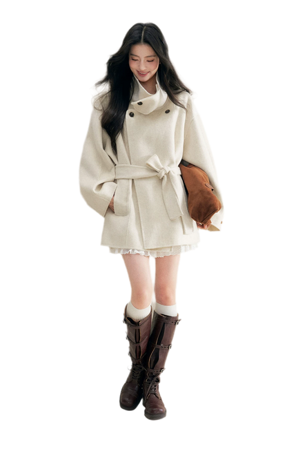 70 Wool Stand Collar Coat