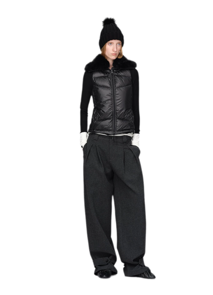 Gilet matelassé en duvet brillant