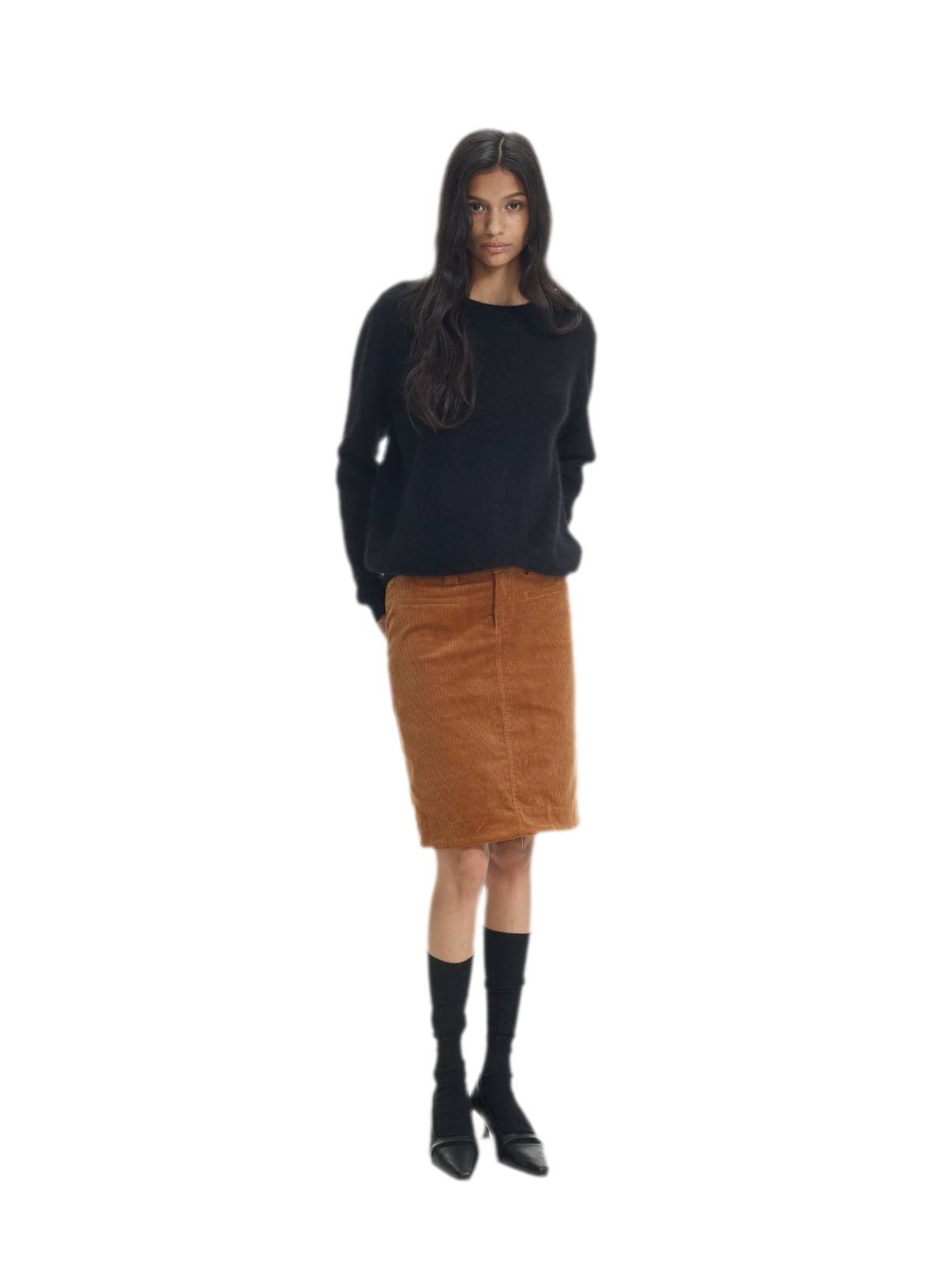 Brushed Knit Crewneck Sweater